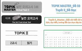 Đáp Án Topik Master 2 Đề 1