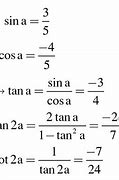 Sina Cosa 1 3 Tính Sin2A